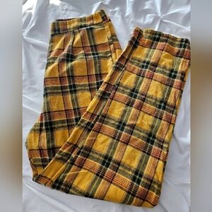 Yellow Plaid Pants